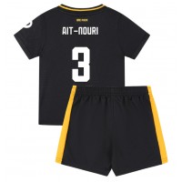 Maglia Calcio Wolves Rayan Ait-Nouri #3 Seconda Divisa Bambino 2024-25 Manica Corta (+ pantaloncini)